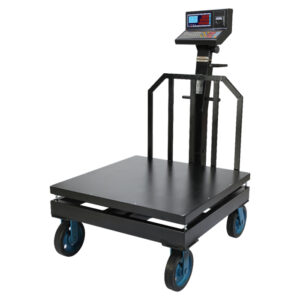 باسکول محک 1 تن 13000 پلاس چاپگردار چرخدار سینی 120×120