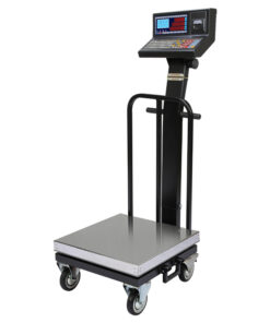 باسکول محک 200 کیلویی 13000 پلاس چاپگردار سینی استیل چرخدار