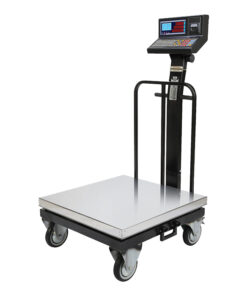 باسکول محک 300 کیلویی 13000 پلاس چاپگردار سینی استیل چرخدار
