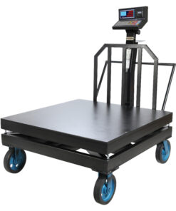 باسکول محک 2 تن 13000 پلاس چاپگردار چرخدار سینی 120×120